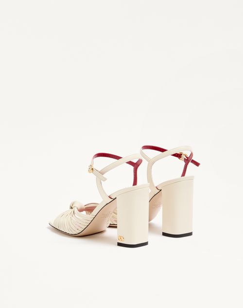 Valentino Garavani - Annet Kidskin Sandal 90mm - Ivory - Woman - Sandals